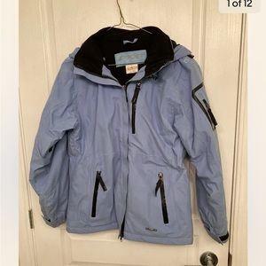 Spyder Wonen’s Baby Blue Dermizax  EV 20,000mm Insulation Ski Jacket Size M